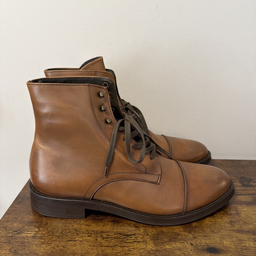 NEW To Boot New York Adam Derrick Boots Men's‎ 9 Brown Work Chukka Made In Italy